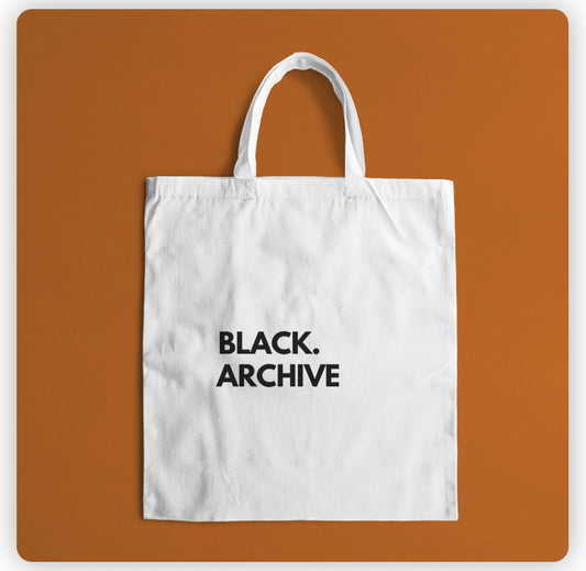 The BLACK.ARCHIVE Studio Tote Bag (White I).